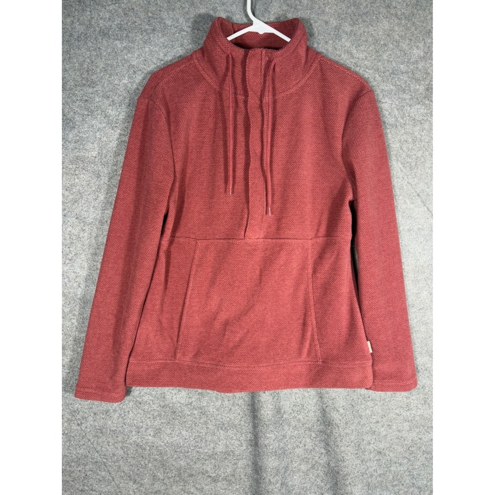Avalanche Outdoor Supply Womens Small Fleece Pullover Quarter Zip Waffle Knit